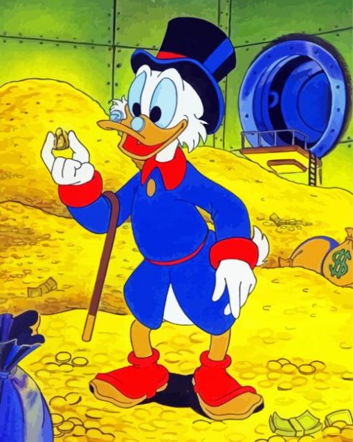 Uncle Scrooge Mcduck paint by number