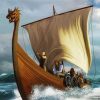 Viking Ship paint by number