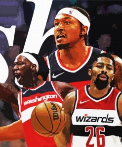 Washington Wizards Basketball Players paint by number