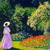 Woman In The Garden By Claude Monet paint by number