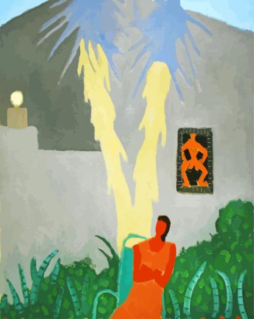 Woman And Palms By Milton Avery paint by number