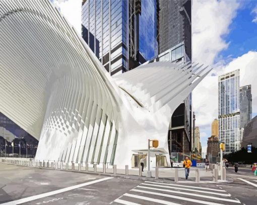 World Trade Center Oculus New York paint by number