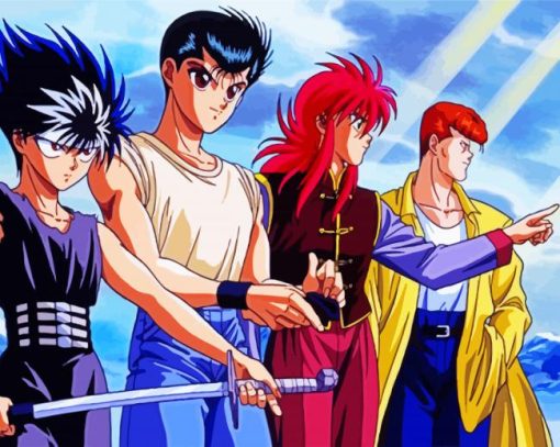 Yu Yu Hakusho Anime paint by number