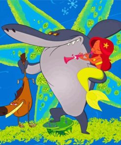 Zig And Sharko paint by number