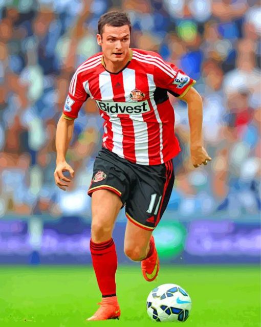 Adam Johnson Sunderland A.F.C paint by number