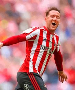 Aiden McGeady Sunderland AFC paint by number