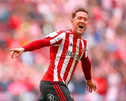 Aiden McGeady Sunderland AFC paint by number