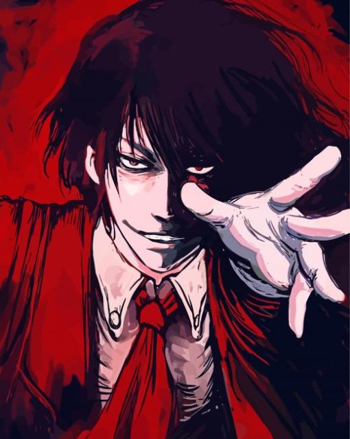 Alucard Hellsing Art paint by number