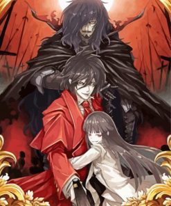 Alucard Hellsing Manga Series paint by number