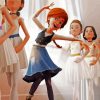 Ballerina Cartoon Movie paint by number