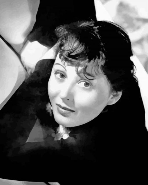 Black And White Luise Rainer Actress paint by number