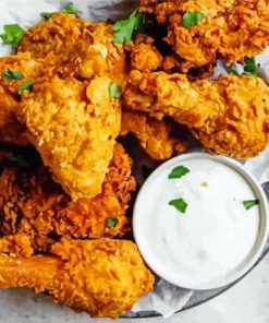 Buttermilk Fried Chicken paint by number