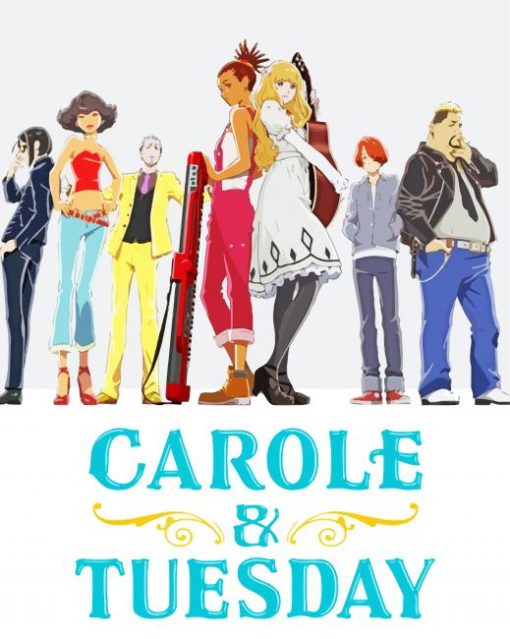 Carole And Tuesday Poster paint by number