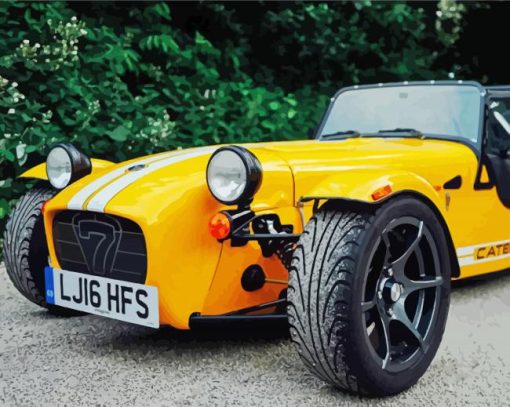 Caterham Cars paint by number