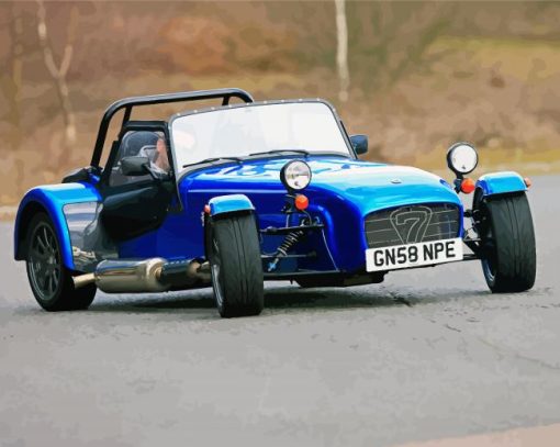 Caterham Seven paint by number