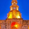 Clock Tower Monument Cartagena Colombia paint by number