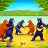 Dancing Bears paint by number