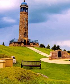 Derbyshire Uk Monument paint by number