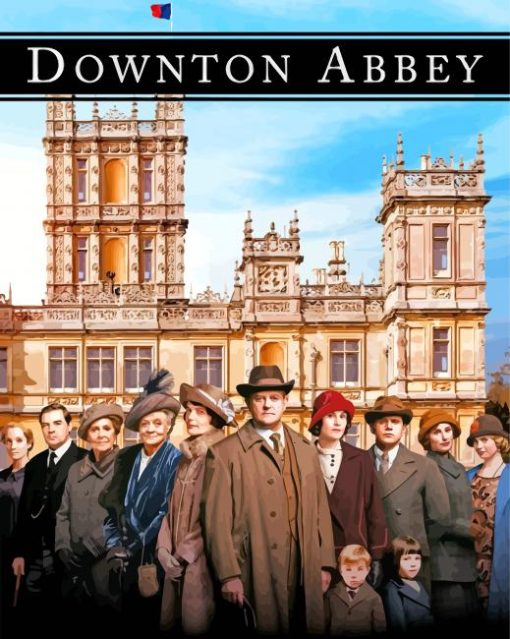 Downton Abbey Poster paint by number