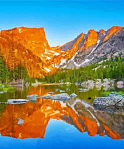 Dream Lake In Colorado paint by number