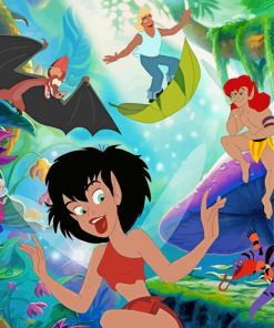 Ferngully Film Paint by number