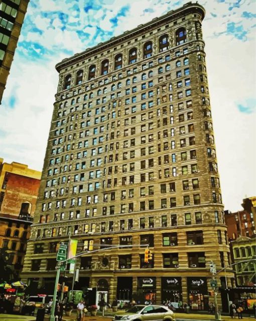 Flatiron Building By August Wisbon paint by number