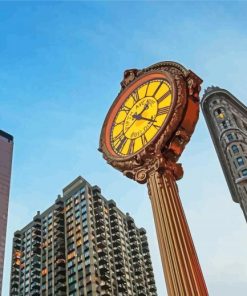 Flatiron Building New York paint by number