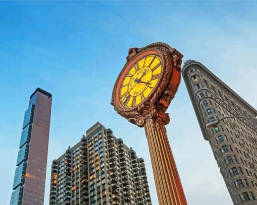 Flatiron Building New York paint by number