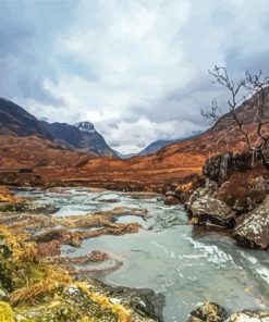 Glencoe Landscape paint by number