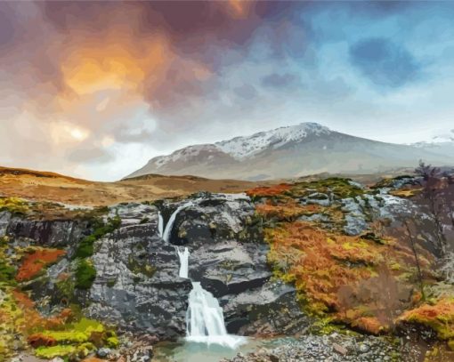 Glencoe Mountains paint by number