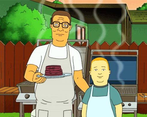 king Of The Hill Characters paint by number