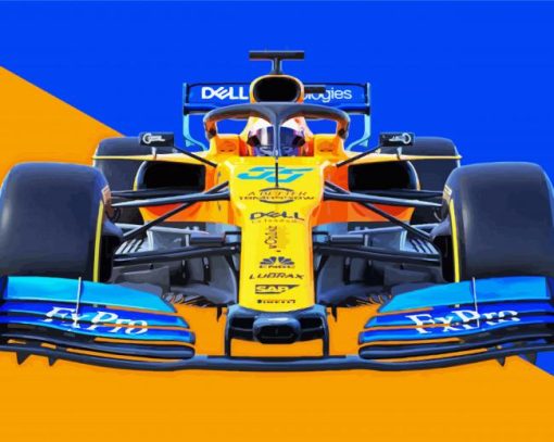 Mclaren Formula 1 Car paint by number