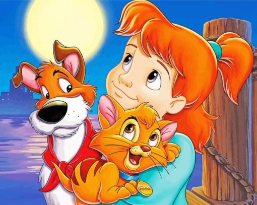 Oliver And Company Disney paint by number