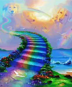 Over The Rainbow Bridge paint by number