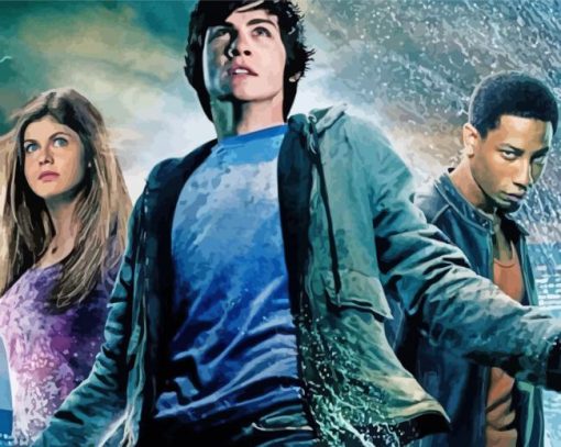 Percy Jackson Movie Poster paint by number