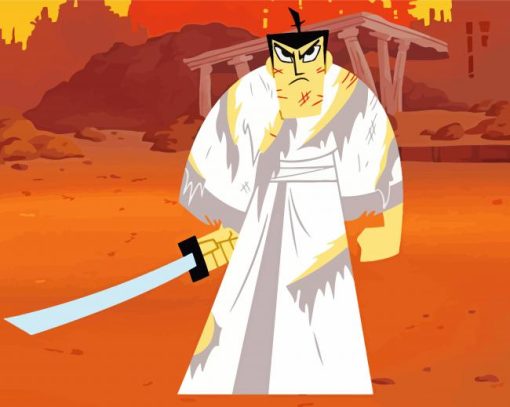 Samurai Jack paint by number