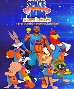 Space Jam Movie Poster paint by number