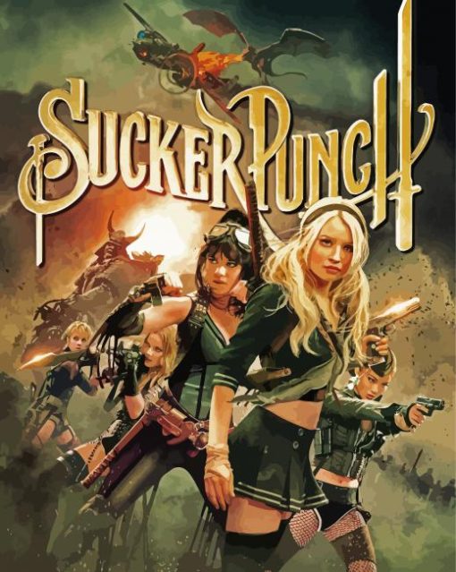 Sucker Punch Movie Poster paint by number