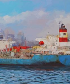 Tanker Ships Art paint by number