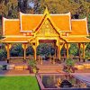 Thai Pavilion At Olbrich paint by number