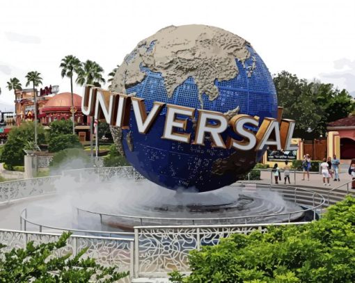 Universal Studios Orlando paint by number