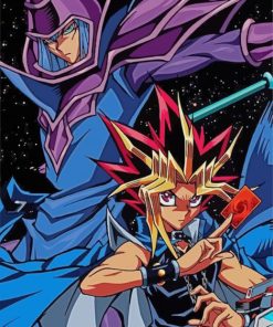 Yugi And Dark Magician paint by numbers