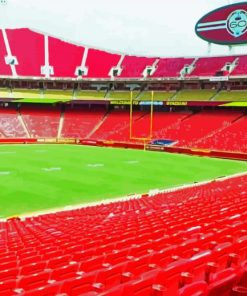 Aesthetic Arrowhead Stadium paint by number