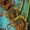 Aesthetic Decaying Sunflower paint by number