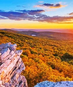 Appalachian Trail At Sunset paint by number