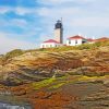 Beavertail Lighthouse Museum Rhode Island paint by number