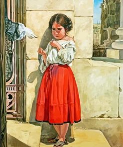 Beggar Spanish Girl paint by number