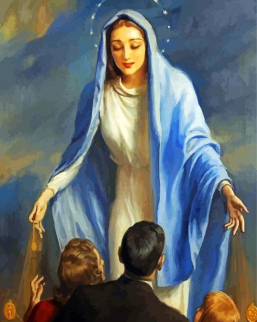 Blessed Mother Art paint by number