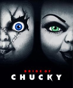 Bride Of Chucky Movie Poster paint by number