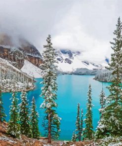 Canada Banff In Winter paint by number